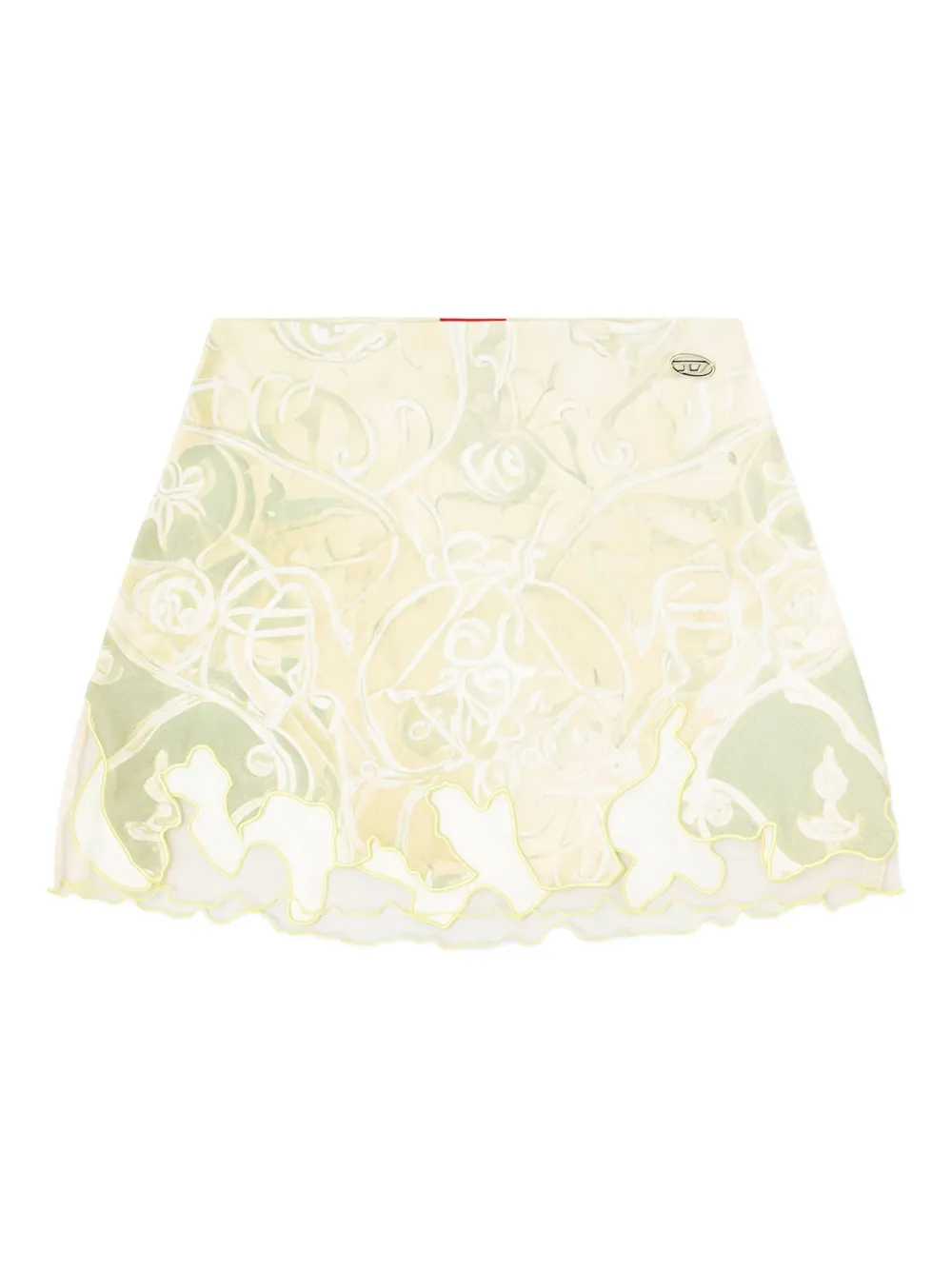 Diesel O-Lane mini-rok Geel