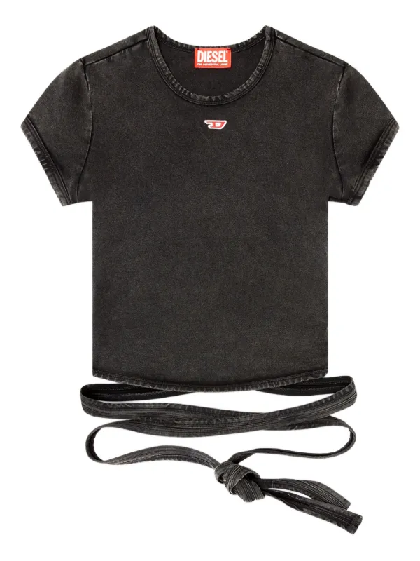 【関税&送料込】Diesel T-Bunny Tail-R1 Cotton T-Shirt Diesel T-Bunny-Tail-R1 Tシャツ | ブラック | FARFETCH JP