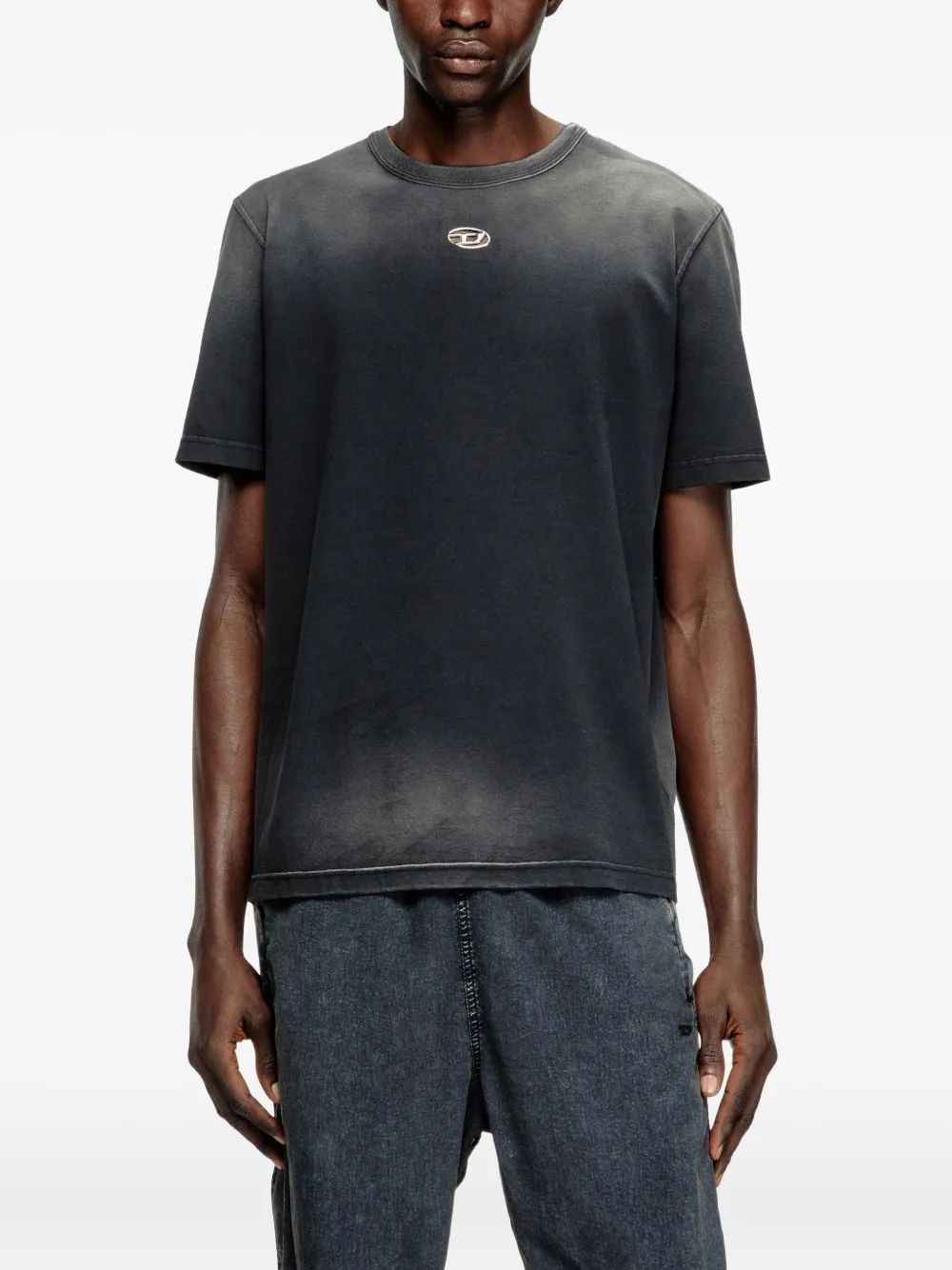 Diesel T-Adjust Q5 T-shirt Zwart