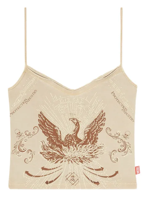 Diesel eagle-print cami tank top