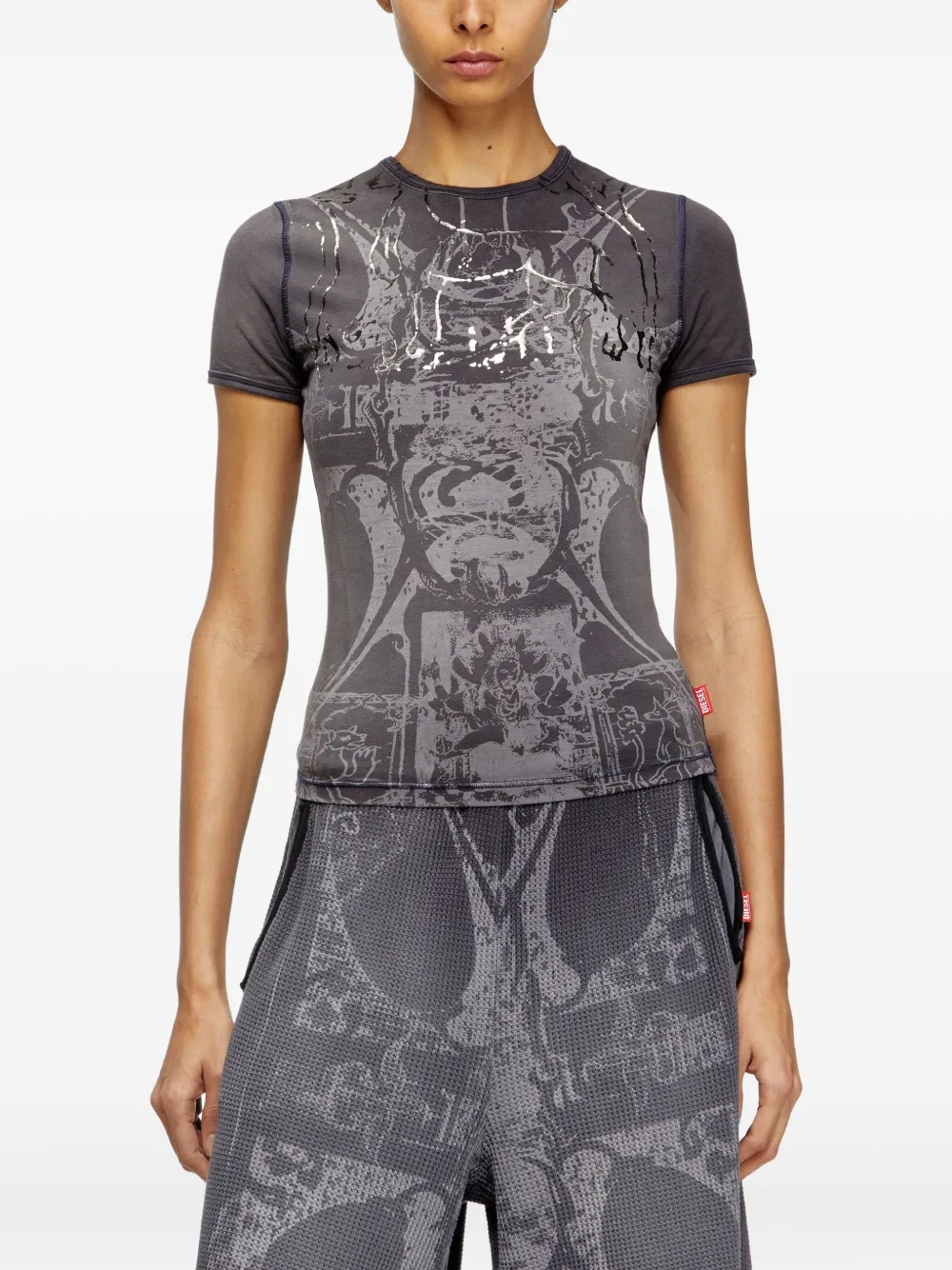Diesel T-Uncuties R6 T-shirt Zwart