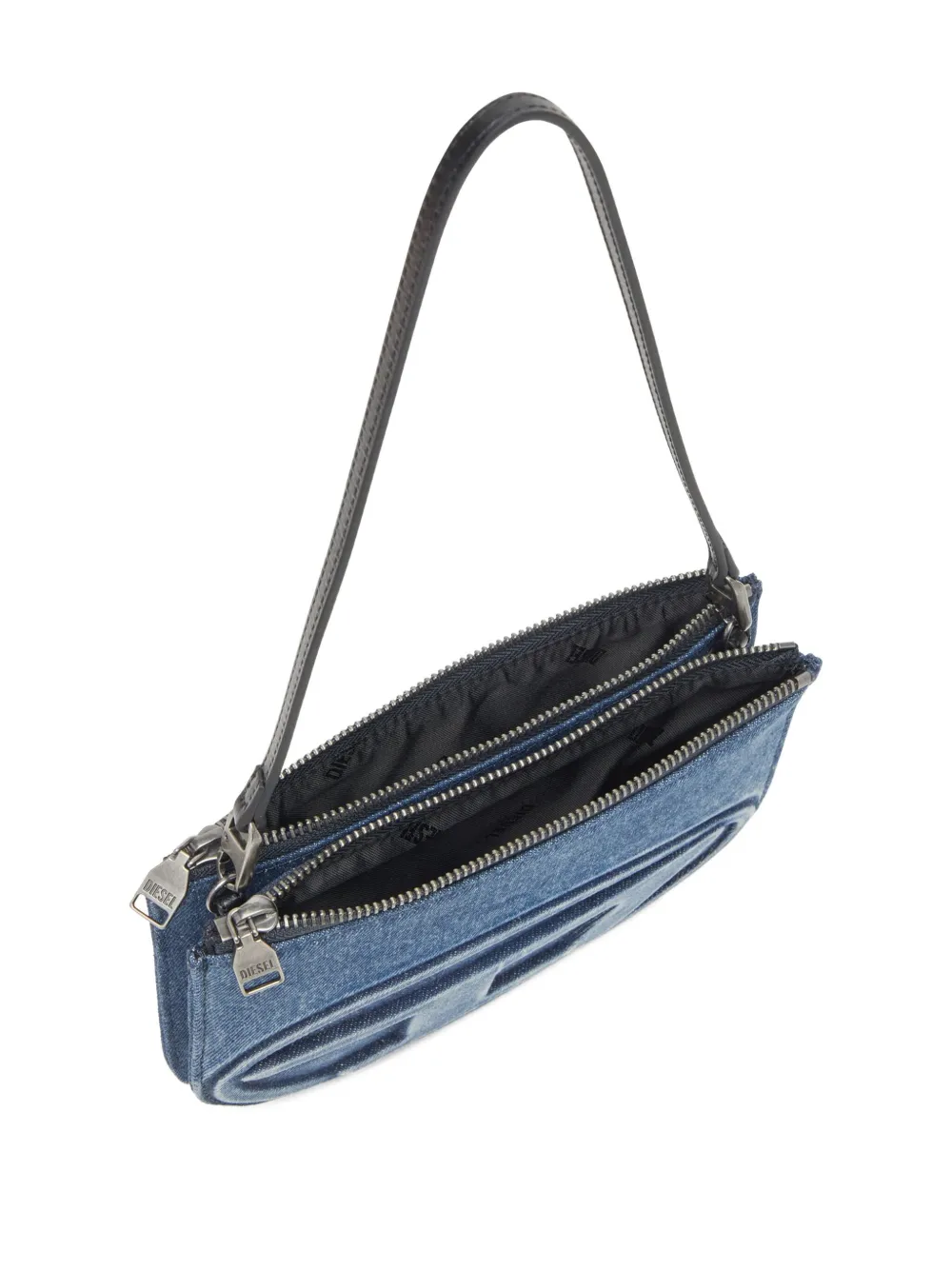 Diesel 1DR Twin schoudertas Blauw
