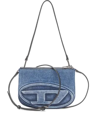 Diesel 1DR crystal-embellished Denim Shoulder Bag | Blue | FARFETCH