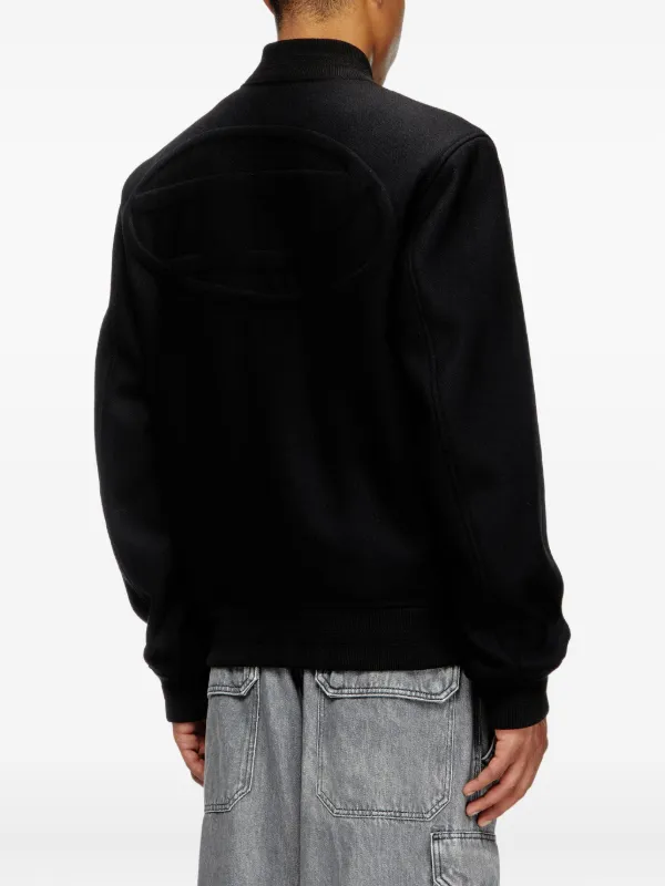 Diesel Bomberjacke Mit Logo-Stickerei Schwarz FARFETCH CH