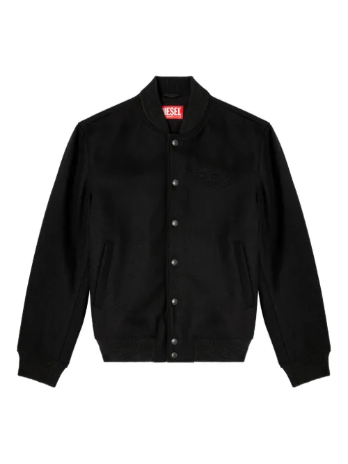 Veste bomber à logo brodé - Diesel - Modalova