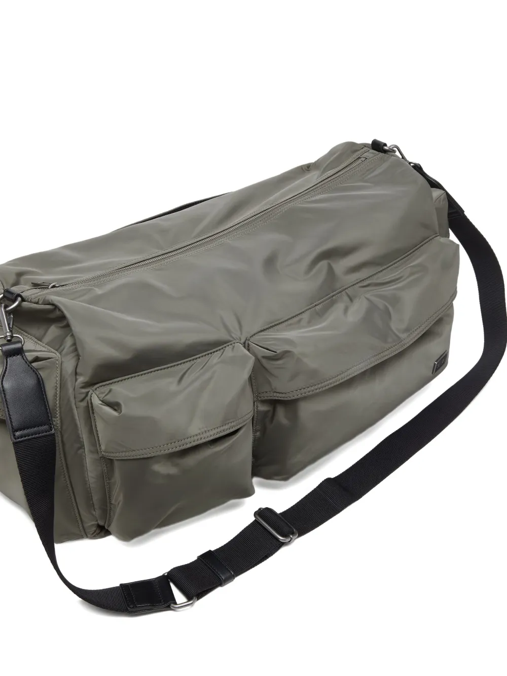 Diesel multi-pocket duffel bag Groen