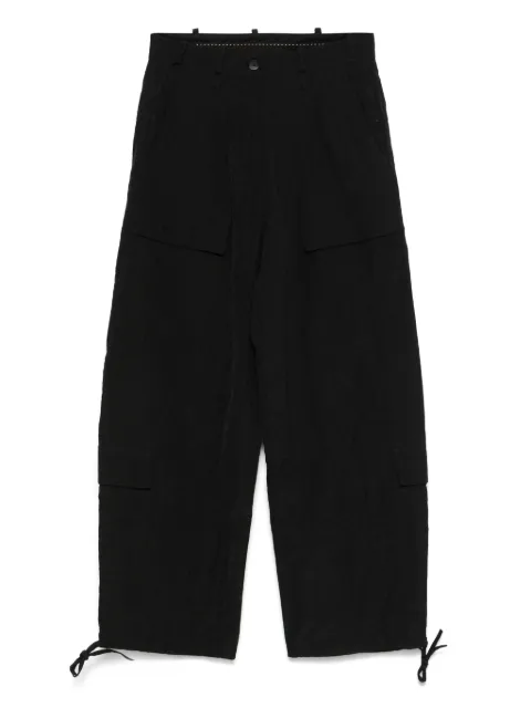 Masnada pants cargo con cordones en los tobillos
