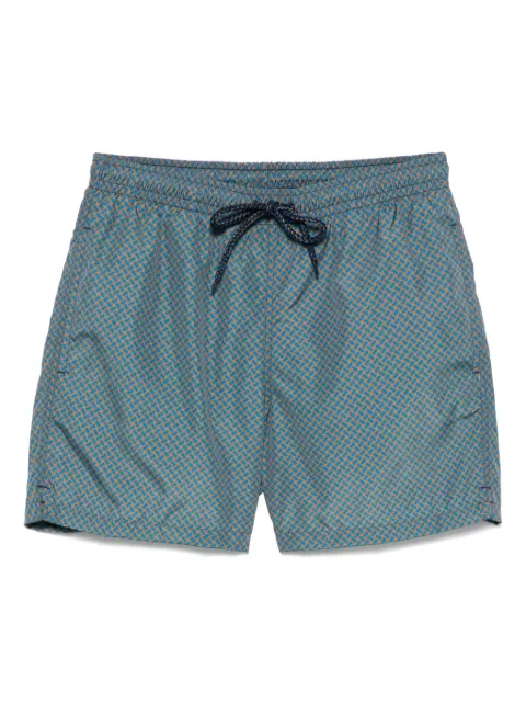 Drumohr shorts de playa con monograma