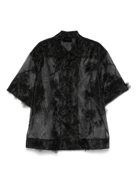 Simone Rocha camisa traslúcida