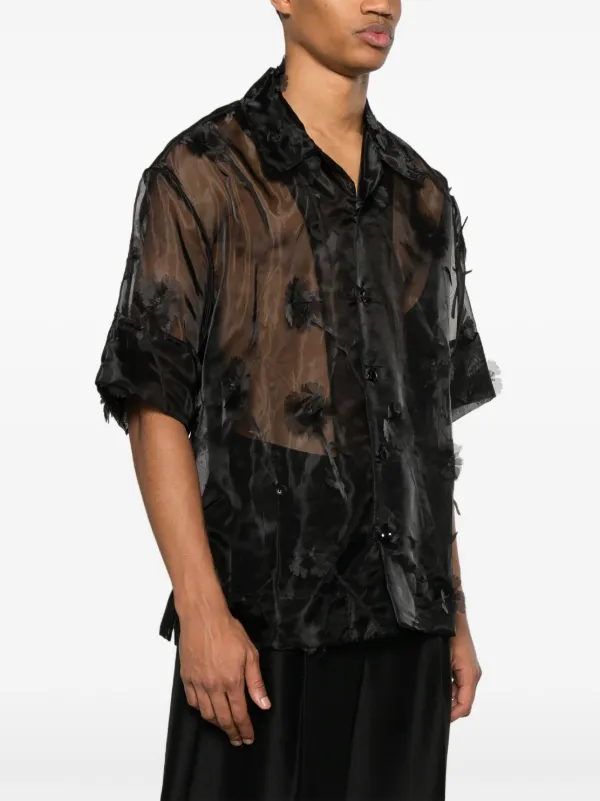 Simone Rocha シアーシャツ | ブラック | FARFETCH JP