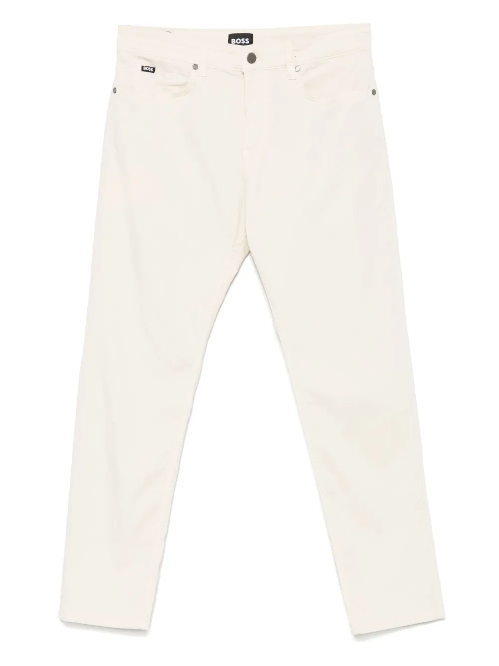 BOSS logo-patch trousers | Neutrals | Image 1