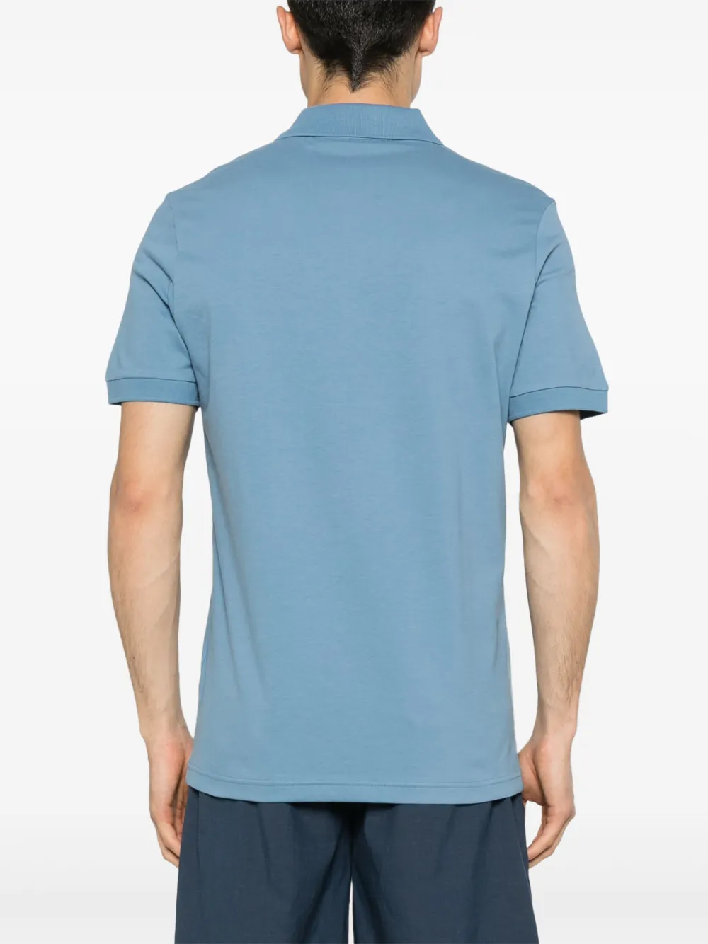 BOSS Piqué poloshirt Blauw