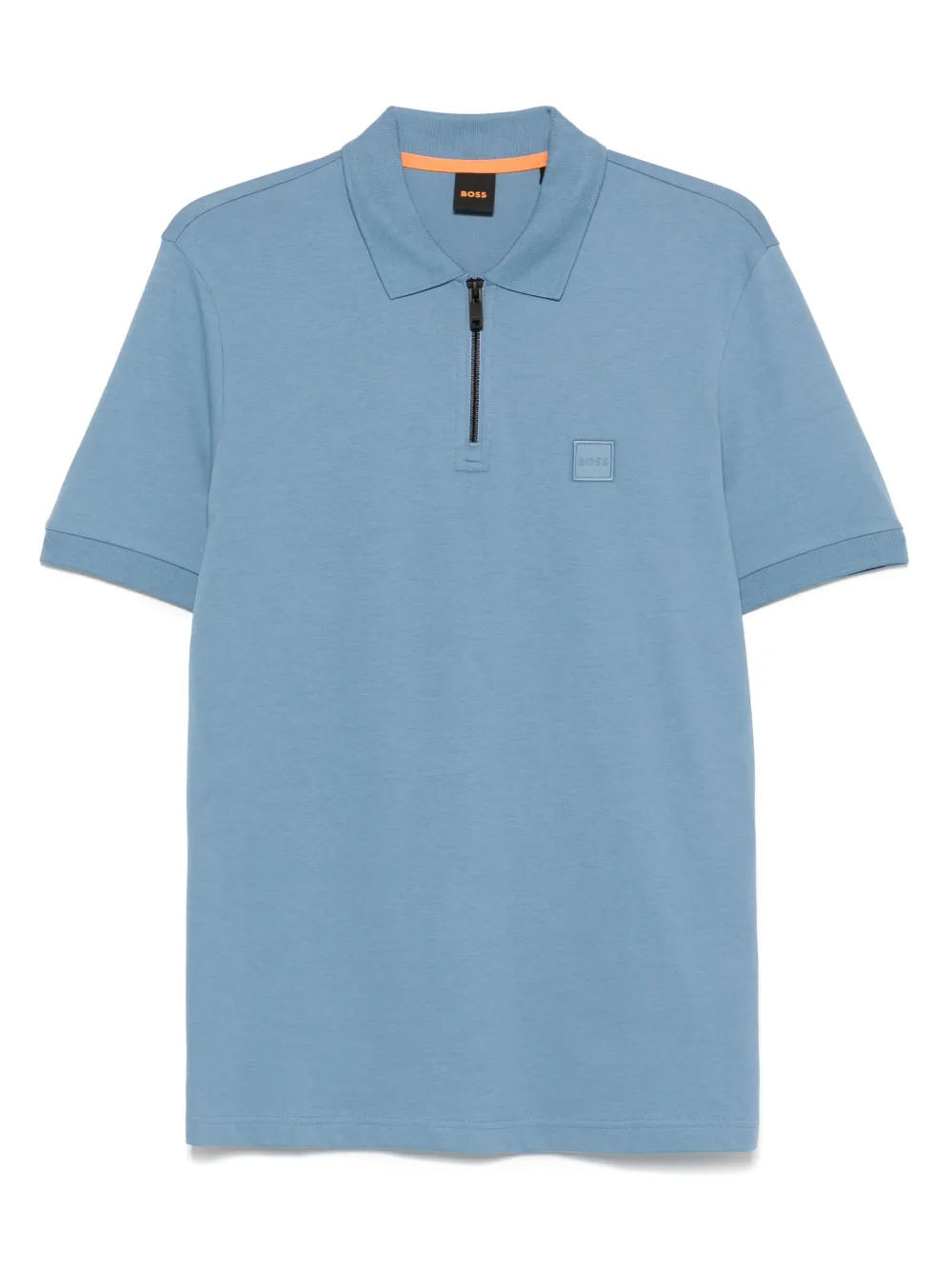 BOSS Piqué poloshirt Blauw