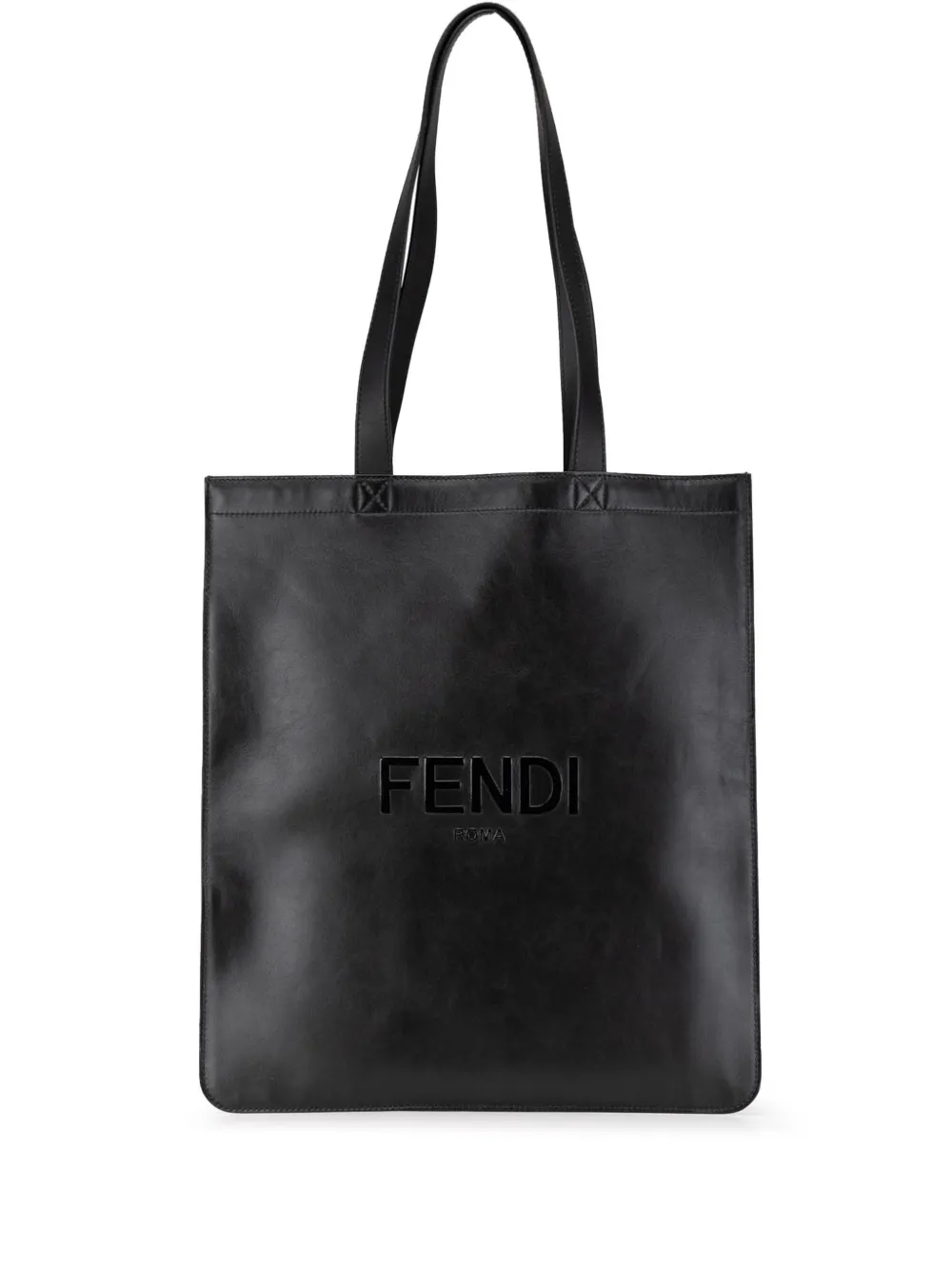 Fendi Pre-Owned sac cabas Shopper en cuir embossé (2010-2024) | noir | Image 1