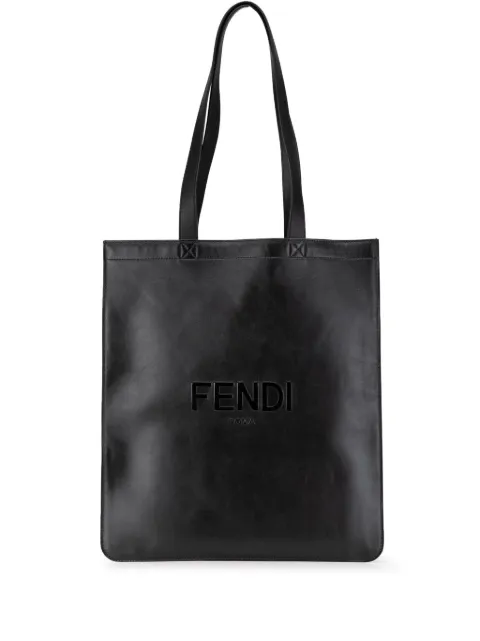Fendi Pre-Owned 2010-2024 Embossed Leather Logo Shopper tote bag