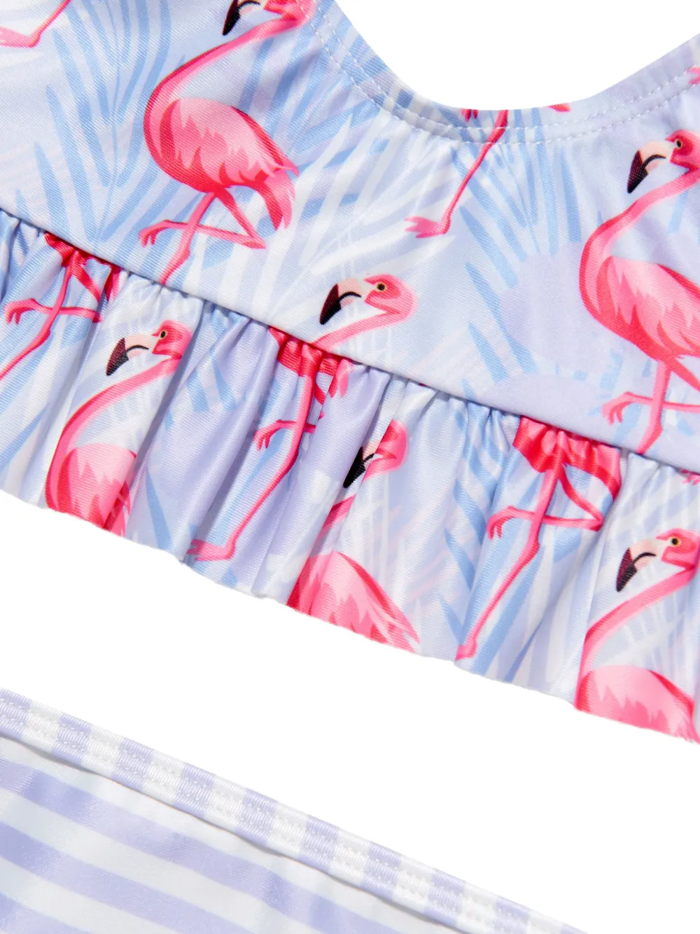 SOLISWIM KIDS Bikini met grafische print Blauw
