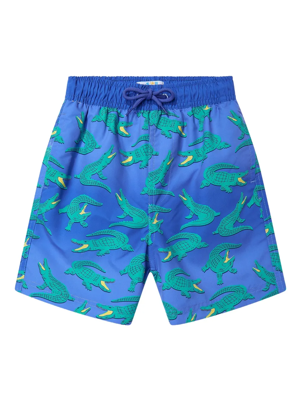 SOLISWIM KIDS ワニプリント トランクス水着 - ブルー SOLISWIM KIDS ワニプリント トランクス水着 - ブルー