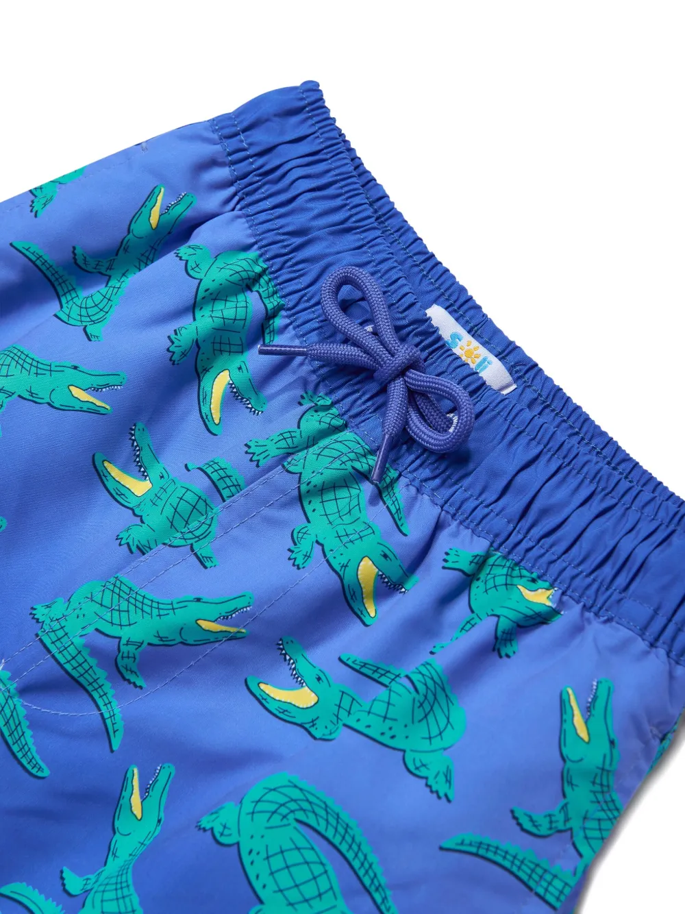 SOLISWIM KIDS Zwembroek met krokodillenprint Blauw