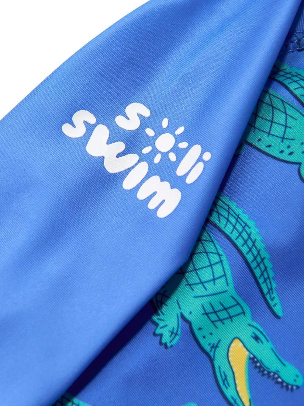 SOLISWIM KIDS Zonnepak met krokodillenprint Blauw