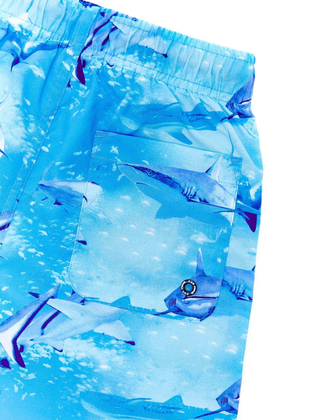 SOLISWIM KIDS Zwembroek met abstract patroon Blauw