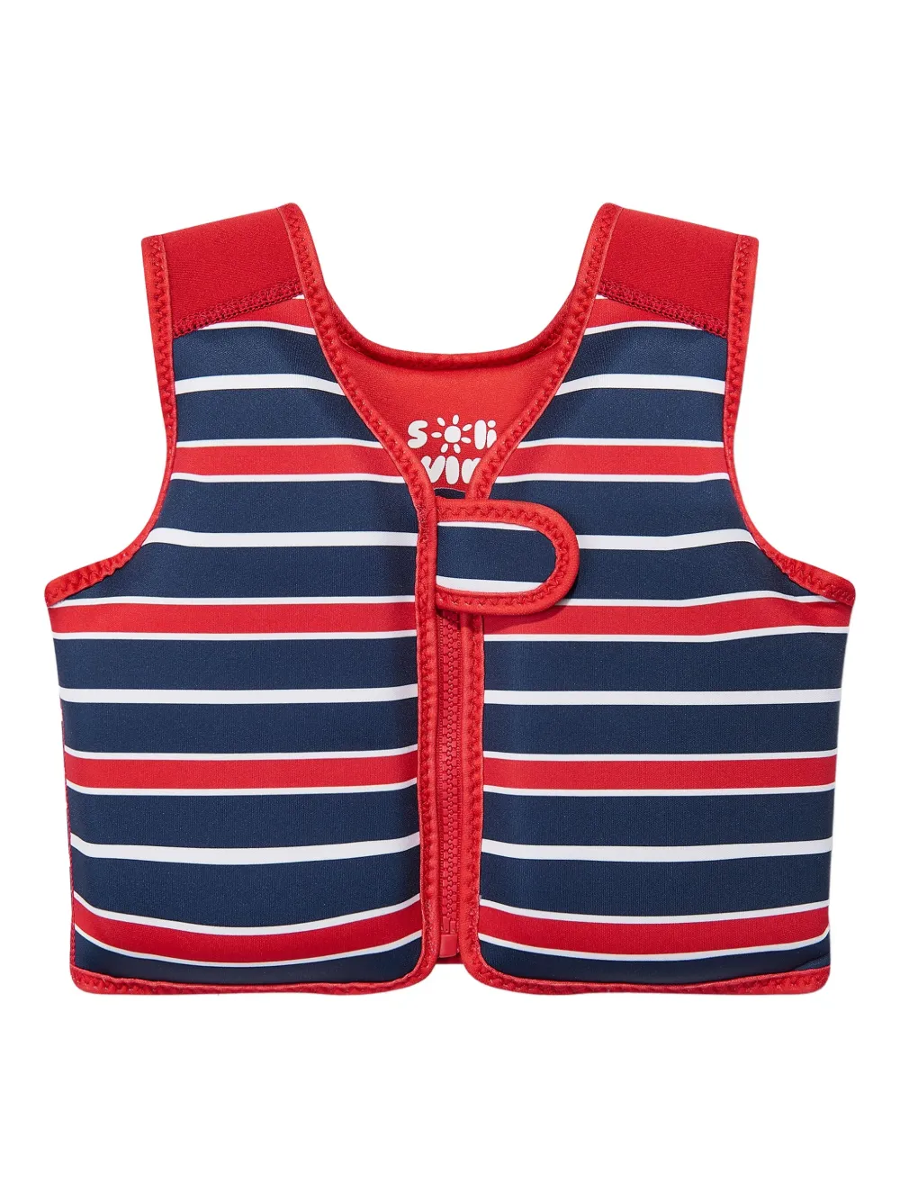 SOLISWIM KIDS Gestreepte bodywarmer Blauw