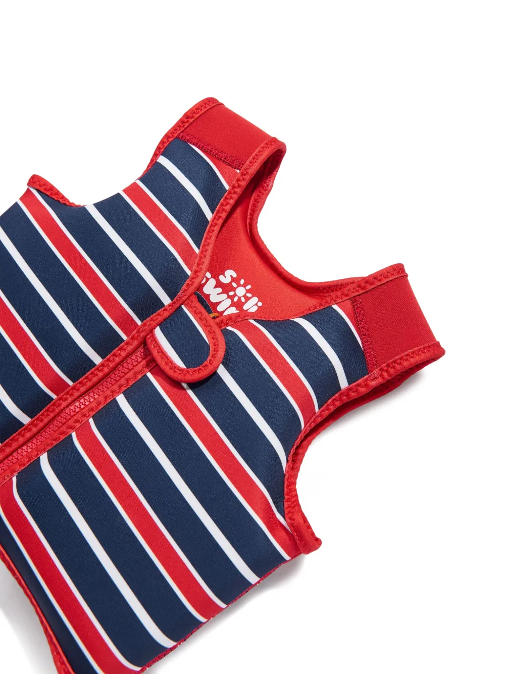 SOLISWIM KIDS Gestreepte bodywarmer Blauw