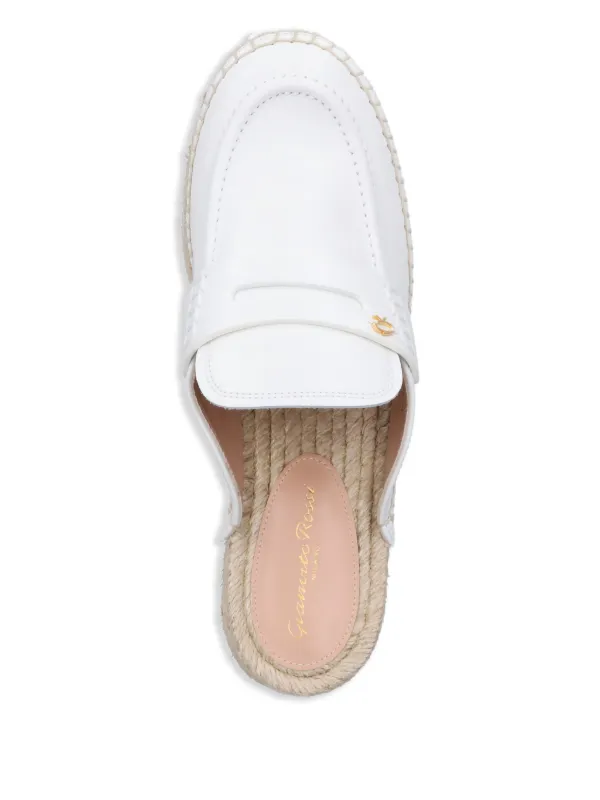 GIANVITO ROSSI レザーミュール Gianvito Rossi レザーミュール | ホワイト | FARFETCH JP