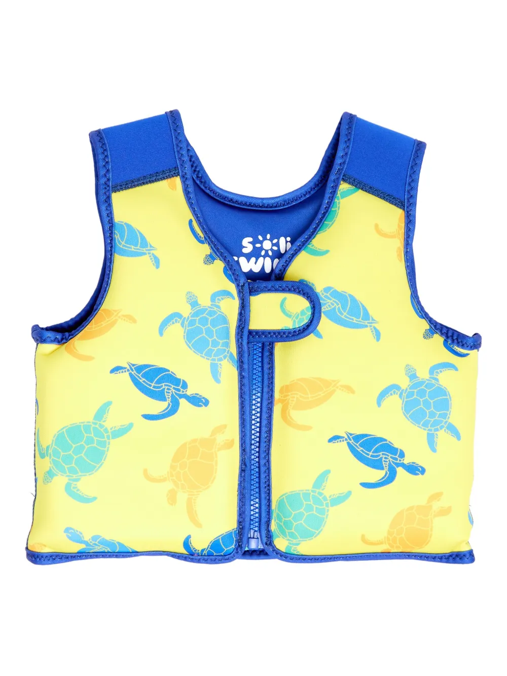 SOLISWIM KIDS turtle-print float gilet | Yellow | Image 1