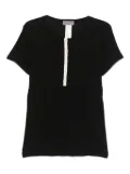 Yohji Yamamoto ribbed T-shirt - Black