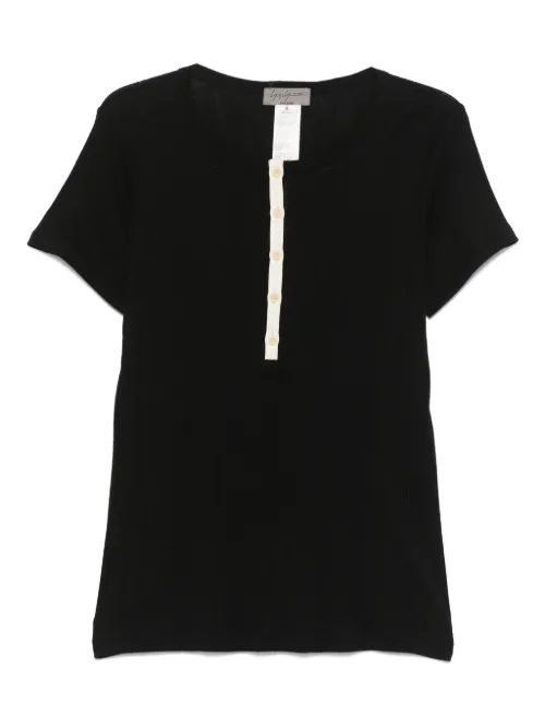 T-shirt en maille nervurée - Yohji Yamamoto - Modalova