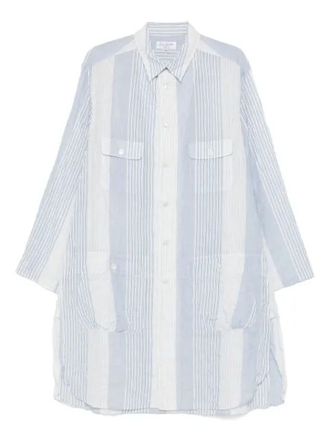 Yohji Yamamoto camisa con rayas estampadas