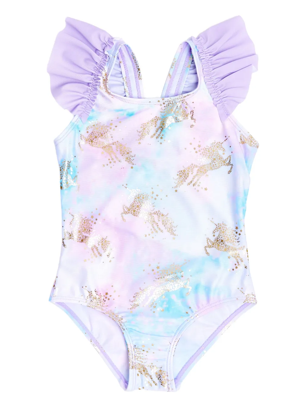 SOLISWIM KIDS スタープリント ワンピース水着 - ピンク SOLISWIM KIDS スタープリント ワンピース水着 - ピンク