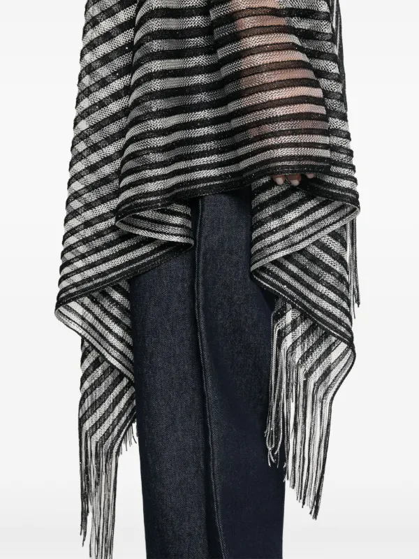 Missoni ストライプ ケープ | ブラック | FARFETCH JP Missoni ストライプ ケープ | ブラック | FARFETCH JP