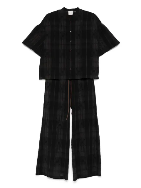 Alysi set de pantalones texturizados