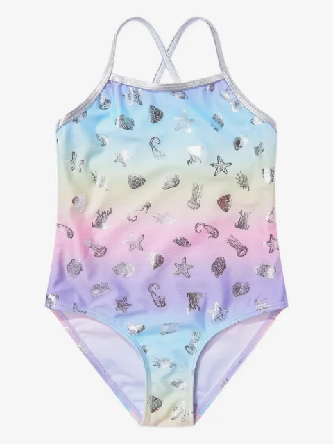 SOLISWIM KIDS sea life-print swimsuit