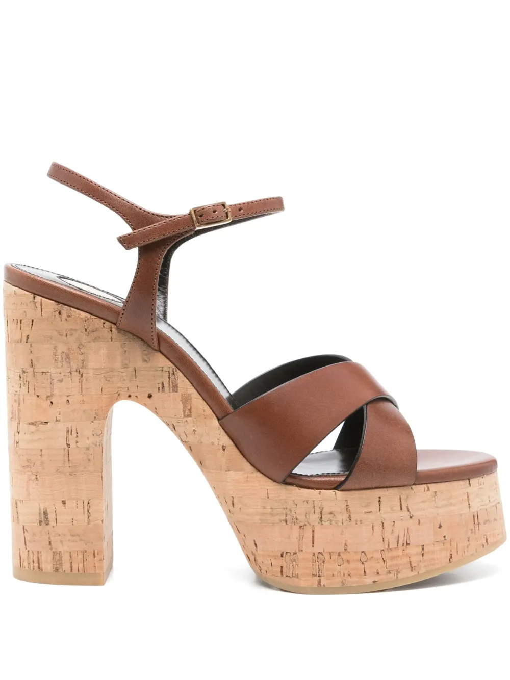 Saint Laurent 125mm Bianca sandals Brown