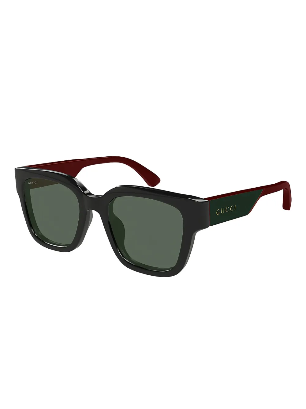 Gucci Eyewear Zonnebril met vierkant montuur Zwart