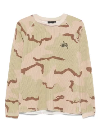 Stüssy Basic Thermal T-shirt | Neutrals | FARFETCH PL