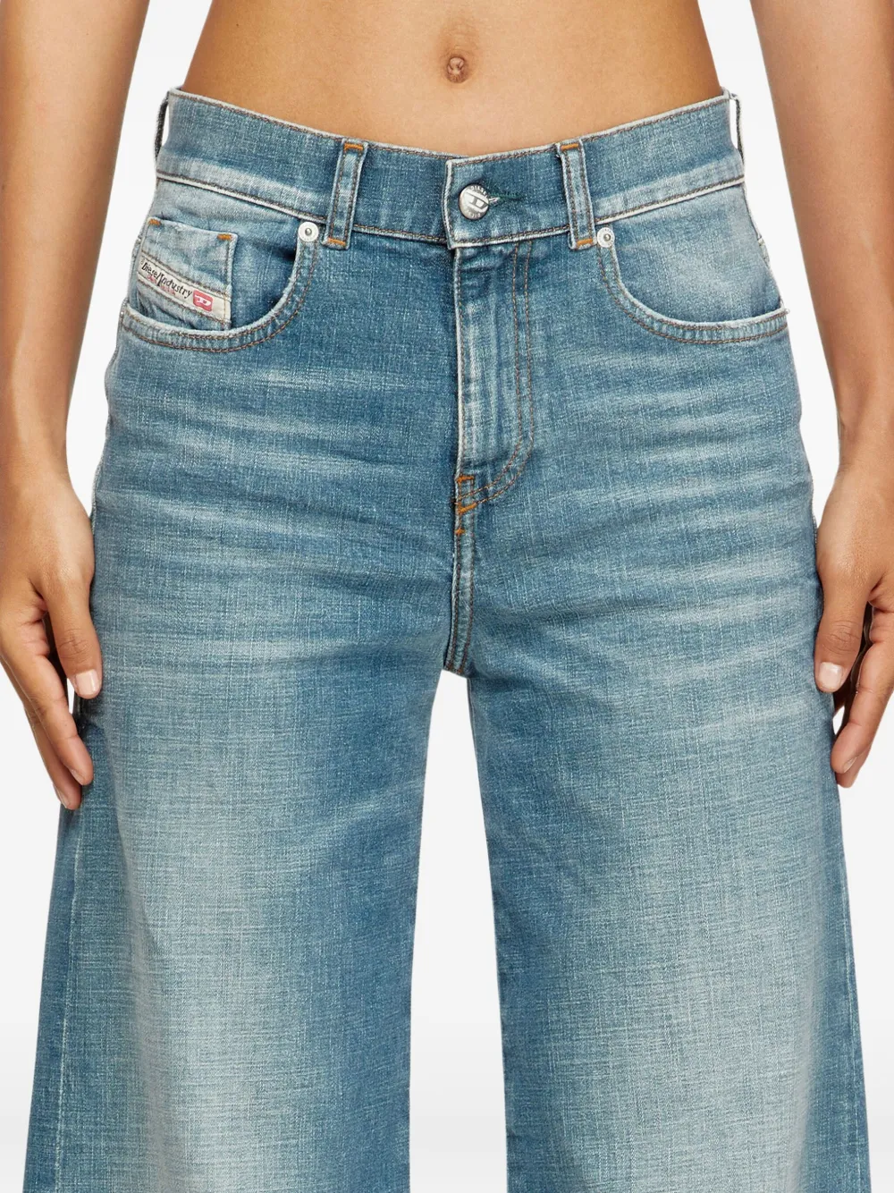 Diesel 1978 D-akemi 09m58 flared jeans Blauw