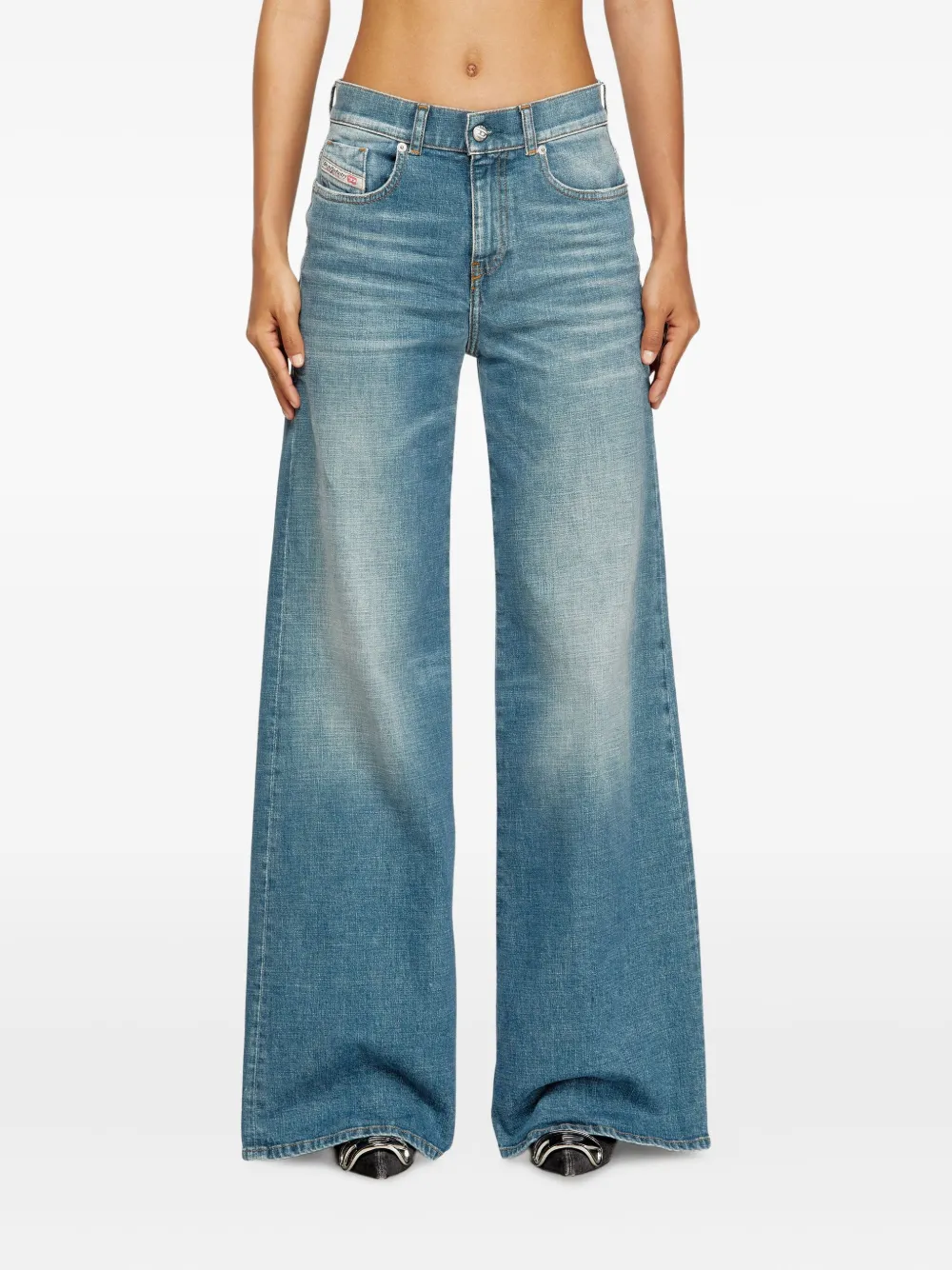 Diesel 1978 D-akemi 09m58 flared jeans Blauw