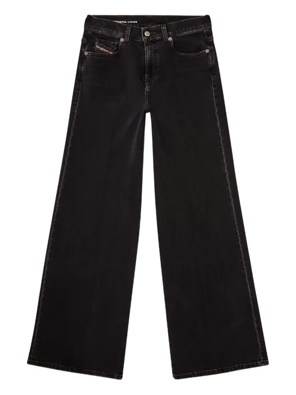 DIESEL デニム D-AKEMI ブラック 69YA W25Ｌ28 DIESEL ディーゼル D-AKEMI 69YA レディース ストレッチ ワイド