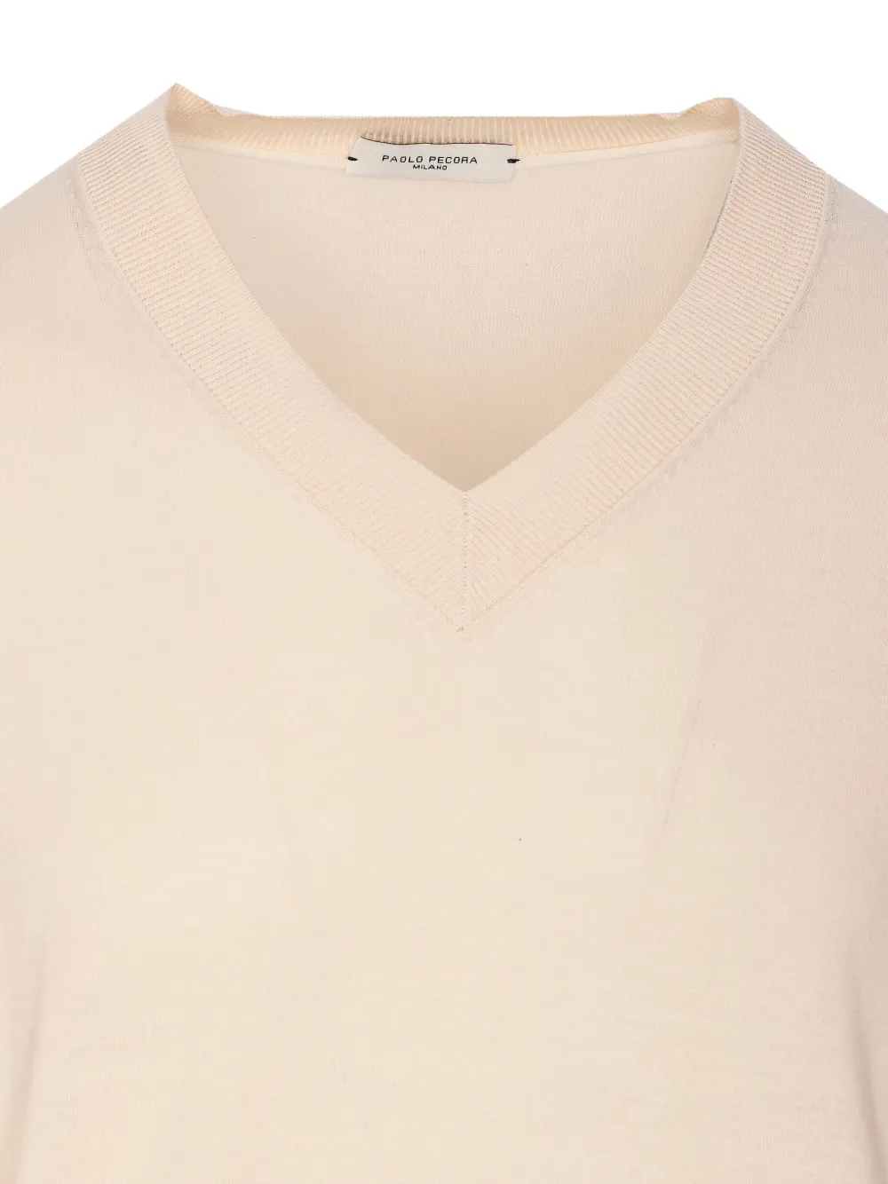 Paolo Pecora Silk-blend Jumper In Neutrals