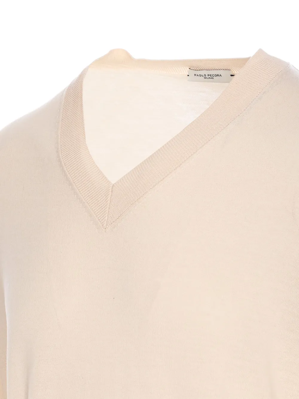 Paolo Pecora Silk-blend Jumper In Neutrals