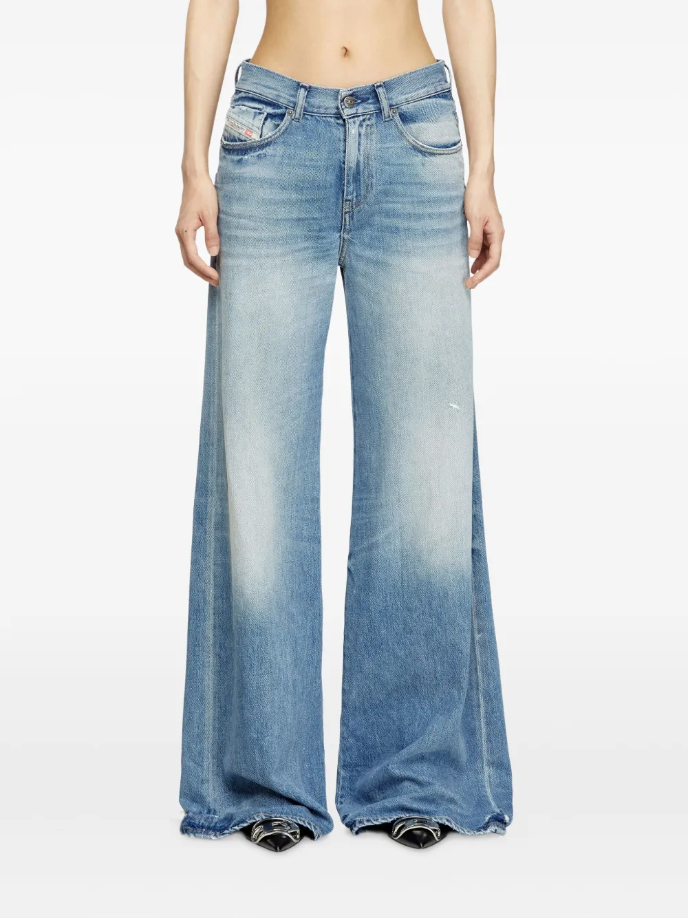 Diesel Bootcut E Flare Jeans In Blue