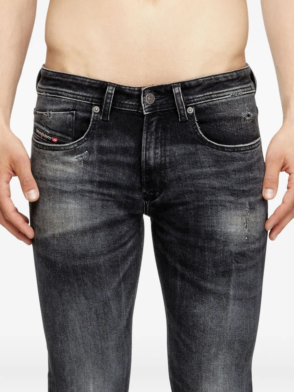 Diesel 1979 Sleenker jeans Zwart