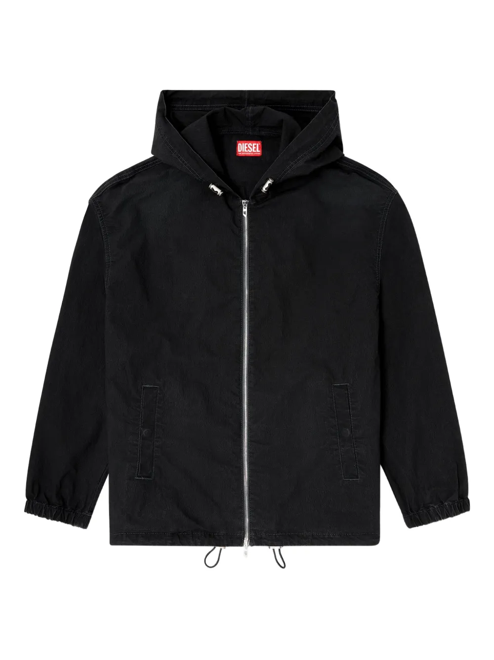 Diesel D-Wynny Jogg hooded zip-up jacket | Black | Image 1