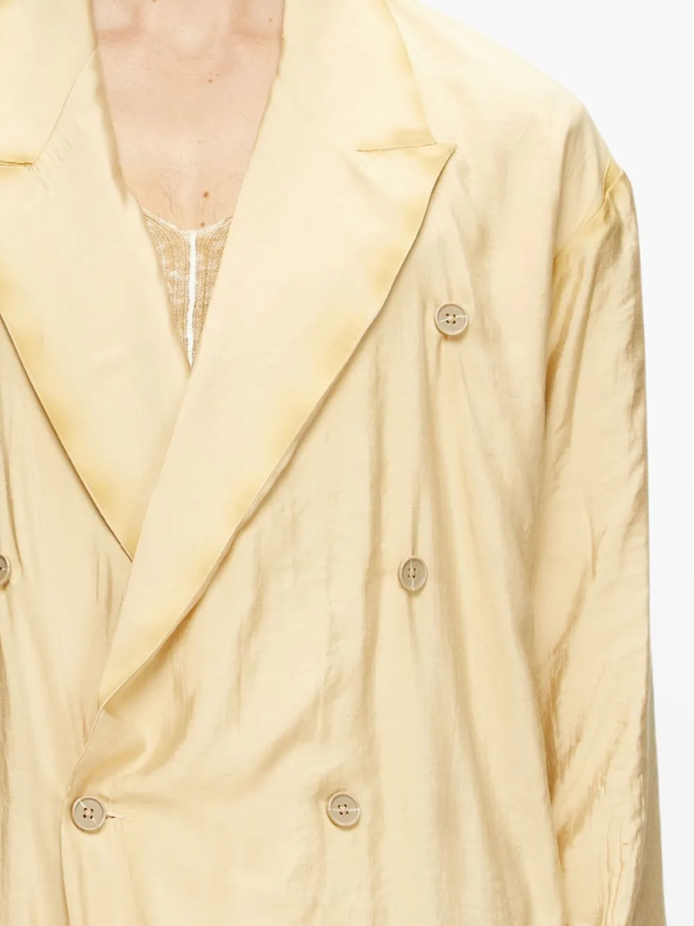 Diesel J-Keysery blazer met dubbele rij knopen Geel