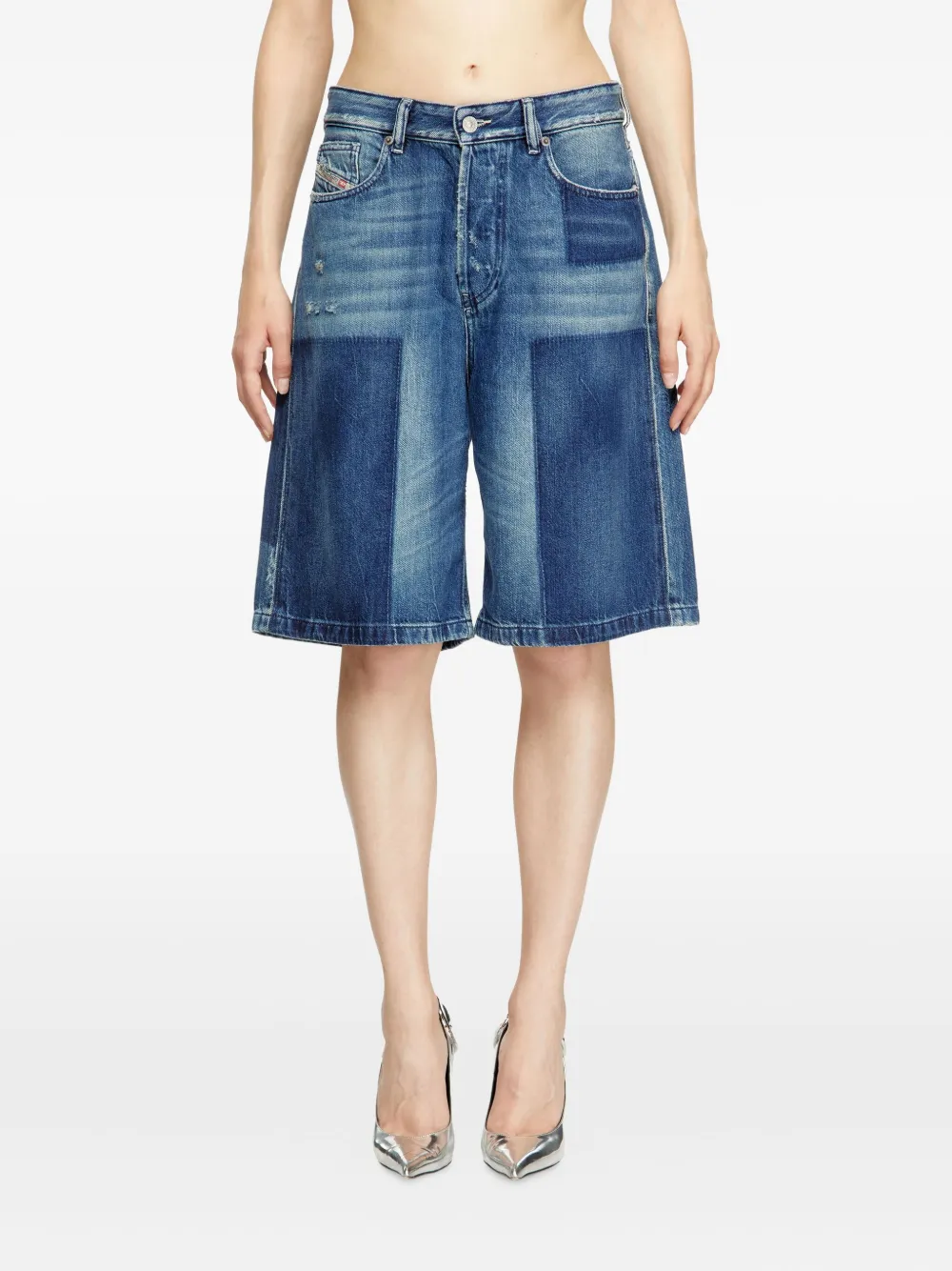 Diesel DE-SIRE denim shorts Blauw