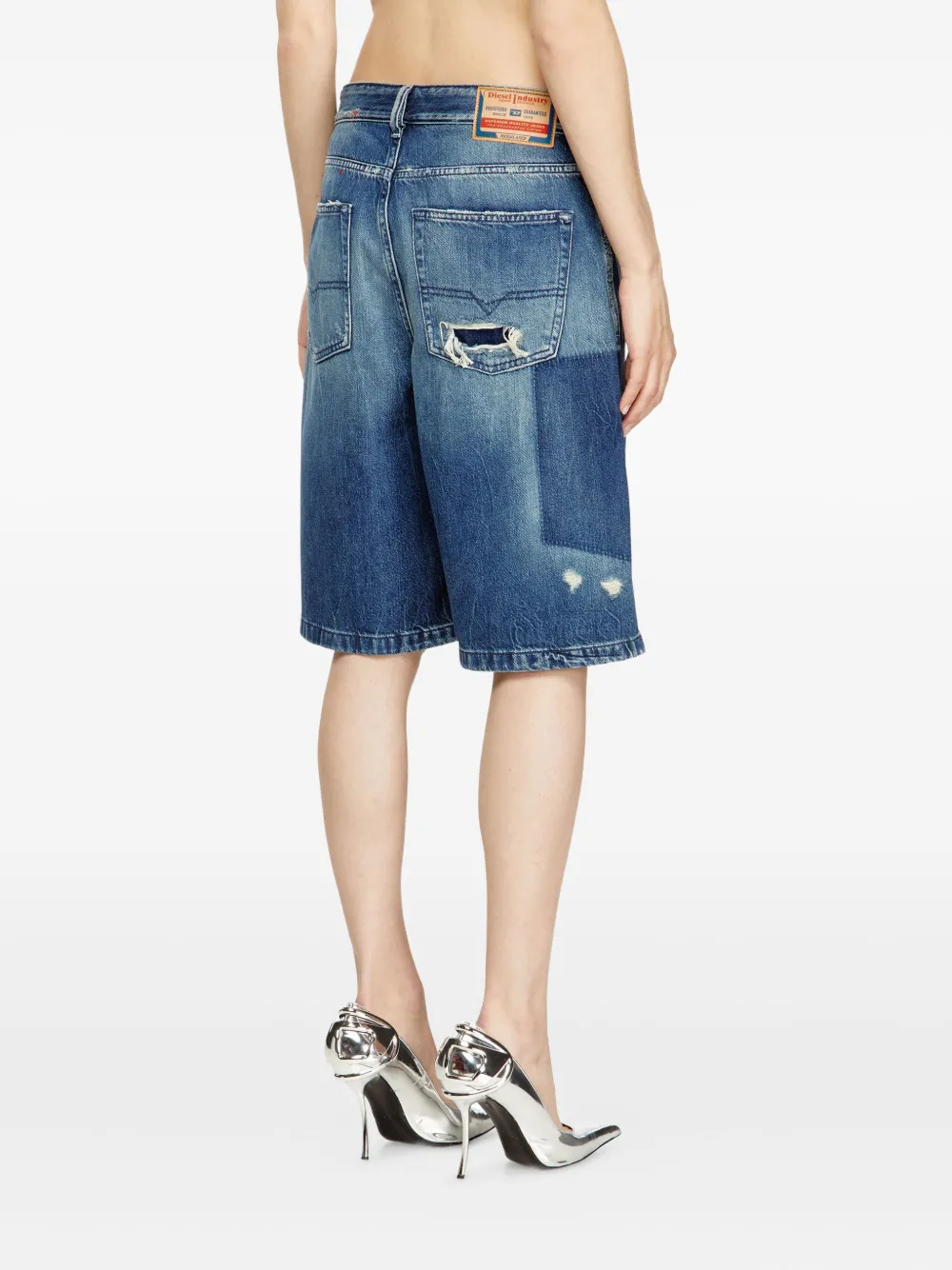 Diesel DE-SIRE denim shorts Blauw