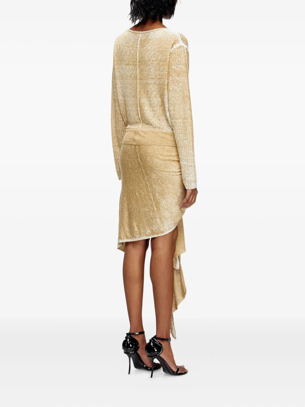 Diesel M-Egaknot jurk Beige